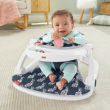Fisher-Price&reg; Navy Garden Sit-Me-Up Floor Seat. View a larger version of this product image.