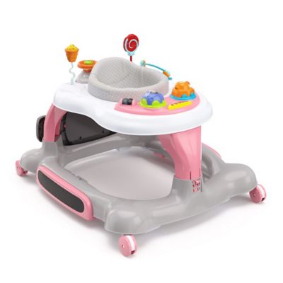 Storkcraft 3-in-1 Activity Walker with Jumping Board and Feeding Tray (Pink)