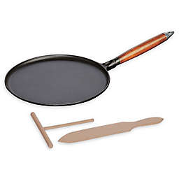 Staub® 11-Inch Cast Iron Crepe Pan with Spreader and Spatula in Black
