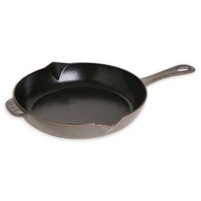 Staub&reg; 10.25-Inch Fry Pan with Helper Handle in Grey