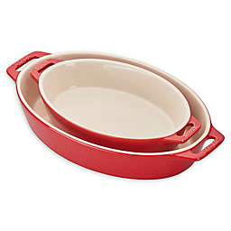 Staub® Ceramics 2-Piece Oval Baking Dish Set in Cherry