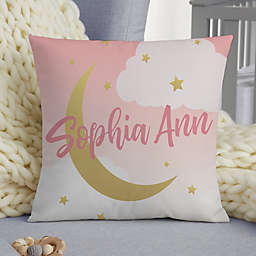 Beyond The Moon Personalized Throw Pillow
