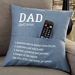 Definition of Him Personalized Pocket Pillow