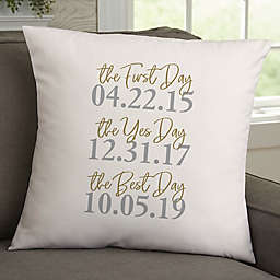 The Best Day Personalized Throw Pillow