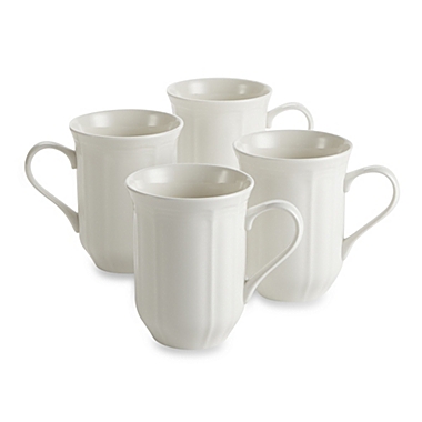Mikasa&reg; Antique White Mugs (Set of 4). View a larger version of this product image.