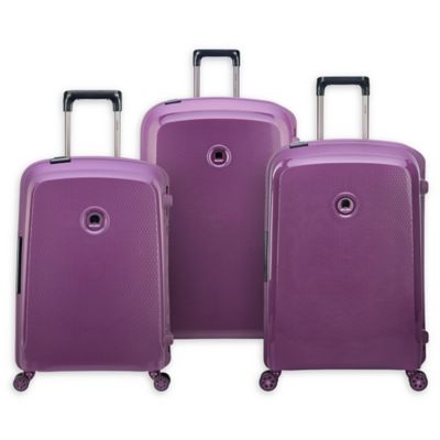 delsey purple lightweight luggage