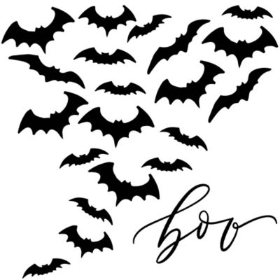 Courtside Market Boo Bats 24-Inch x 24-Inch Gallery Art Decal