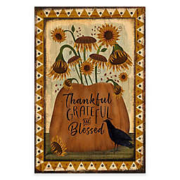 Courtside Market Thankful Blessed Fall Flag 18-Inch x 24-Inch Gallery Art Decal