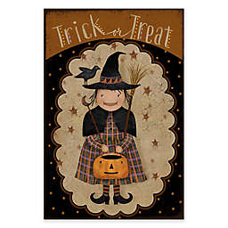 Courtside Market Trick Or Treat Witch Flag 18-Inch x 24-Inch Gallery Art Decal