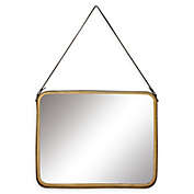 Ridge Road D&eacute;cor Modern Reflections 59-Inch 16-Inch Square Wall Mirror in Gold