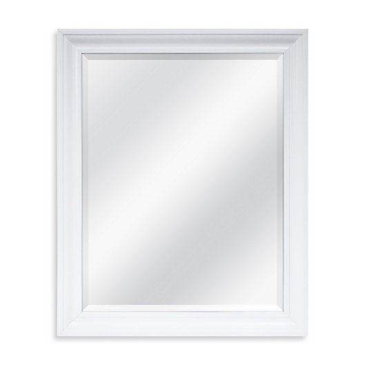 Alternate image 1 for Decorative 26.5-Inch x 32.5-Inch Large Mirror in White
