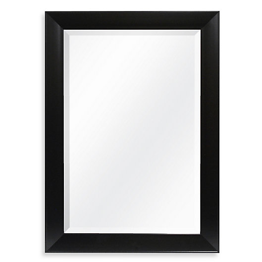Alternate image 1 for Decorative 42.25-Inch x 30.25-Inch Wall Mirror in Black
