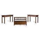 Alternate image 6 for Simpli Home Artisan Solid Wood Console Sofa Table in Russet Brown