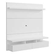 City 62.99-Inch Floating Entertainment Center in White