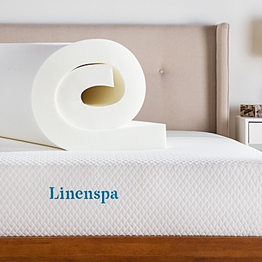 Linenspa Signature Collection&trade; 4-Inch Memory Foam Queen Mattress Topper. View a larger version of this product image.