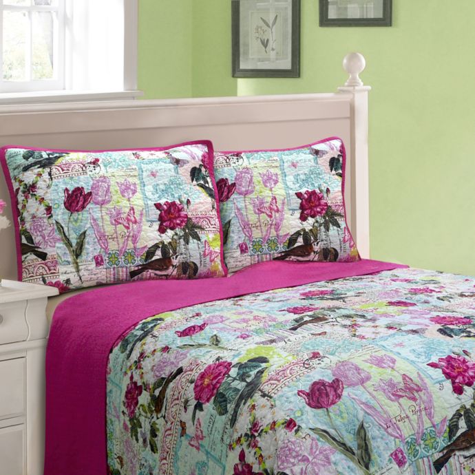 Isabella Cotton Reversible Quilt Set Bed Bath & Beyond