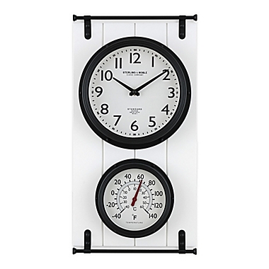 Sterling &amp; Noble Carriage House Indoor/Outdoor Clock. View a larger version of this product image.