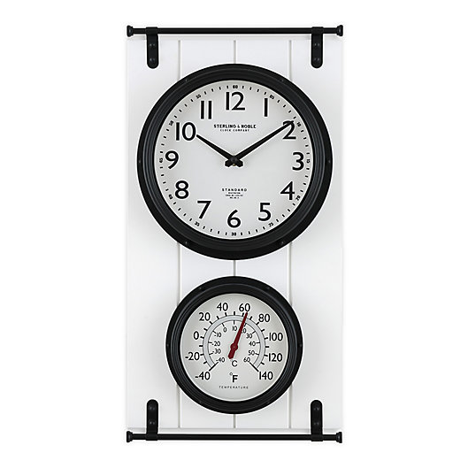 Alternate image 1 for Sterling & Noble Carriage House Indoor/Outdoor Clock