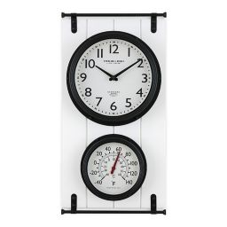 outdoor clock thermometer matching set