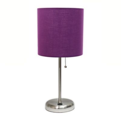 purple table lamp