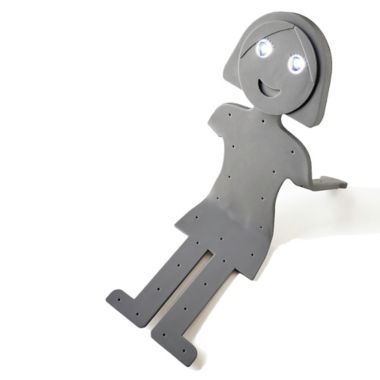 Walter+Ray Bendywoman Flashlight Phone Stand and Booklight in Grey. View a larger version of this product image.