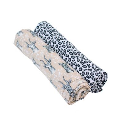 leopard swaddle