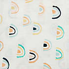 Alternate image 2 for Loulou Lollipop Neutral Rainbow Swaddle Blanket