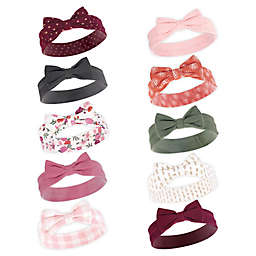 Hudson Baby® 10-Pack fall Floral Bow Headbands