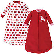 Hudson Baby&reg; Size 0-9M 2-Pack Long Sleeve Christmas Unicorn Fleece Sleeping Bags in Red