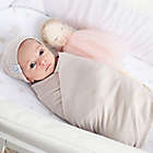 Alternate image 5 for Ely&#39;s &amp; Co. Size NB &amp; 0-3M 3-Piece Swaddle &amp; Beanie Set in Tan