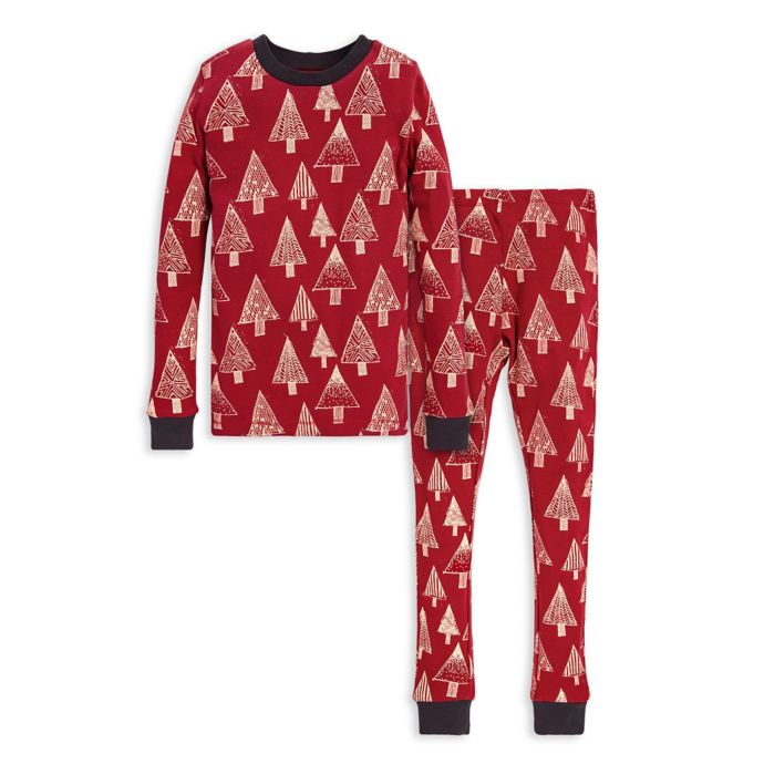 Burt's Bees Baby® Festive Forest Big Kids 2Piece Organic Cotton Pajama