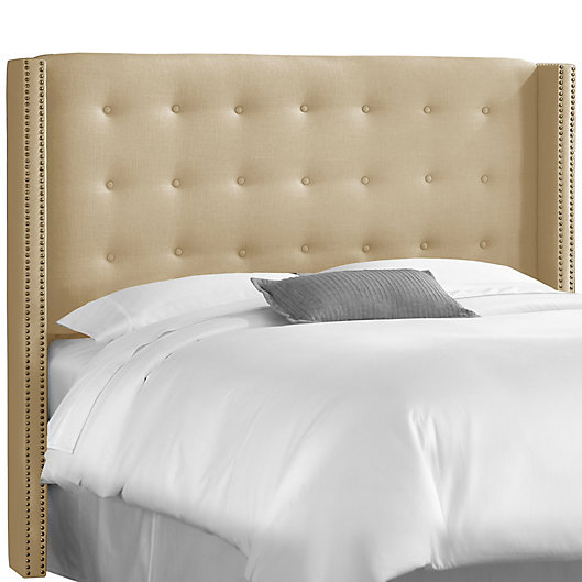 Alternate image 1 for Skyline Furniture Nail Button Tufted Wingback Headboard
