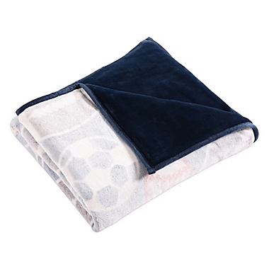 Therapedic&reg; Glow-in-the-Dark Reversible 6 lb. Weighted Throw Blanket in Navy. View a larger version of this product image.