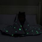 Alternate image 4 for Therapedic&reg; Glow-in-the-Dark Reversible 6 lb. Weighted Throw Blanket in Grey
