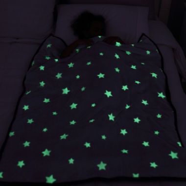 Therapedic&reg; Glow-in-the-Dark Reversible 6 lb. Weighted Throw Blanket in Grey. View a larger version of this product image.