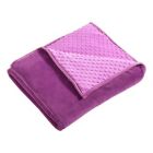 Alternate image 0 for Therapedic&reg; Nubby Reversible 6 lb. Weighted Throw Blanket in Purple