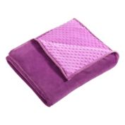 Therapedic&reg; Nubby Reversible 6 lb. Weighted Throw Blanket in Purple