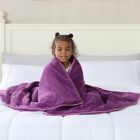 Alternate image 5 for Therapedic&reg; Nubby Reversible 6 lb. Weighted Throw Blanket in Purple