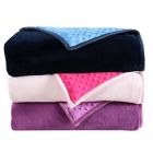 Alternate image 6 for Therapedic&reg; Nubby Reversible 6 lb. Weighted Throw Blanket in Purple