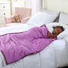 Alternate image 7 for Therapedic&reg; Nubby Reversible 6 lb. Weighted Throw Blanket in Purple