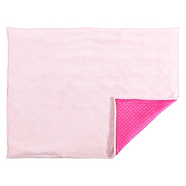 Therapedic&reg; Nubby Reversible 6 lb. Weighted Throw Blanket in Pink. View a larger version of this product image.