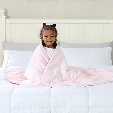 Therapedic&reg; Nubby Reversible 6 lb. Weighted Throw Blanket in Pink. View a larger version of this product image.