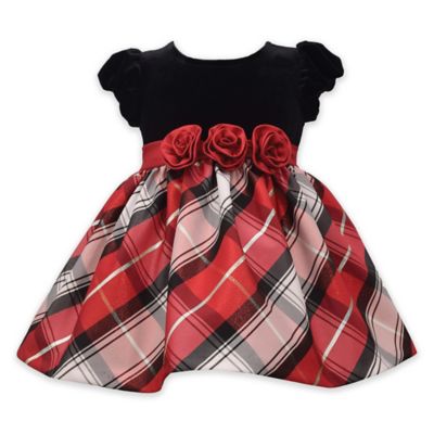 baby christmas plaid dress