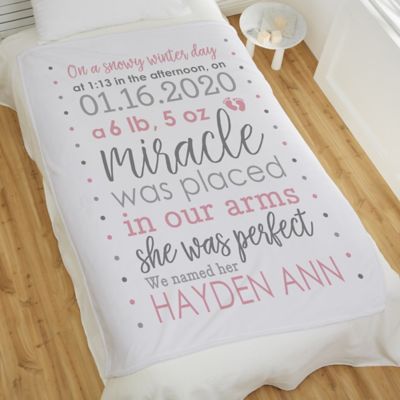 baby girl fleece blanket