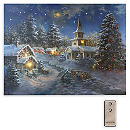 Winter Village Battery-Operated LED Wall Art