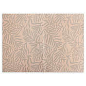 Fern Leaves Woven Vinyl Placemats in Tan/Sage (Set of 4)