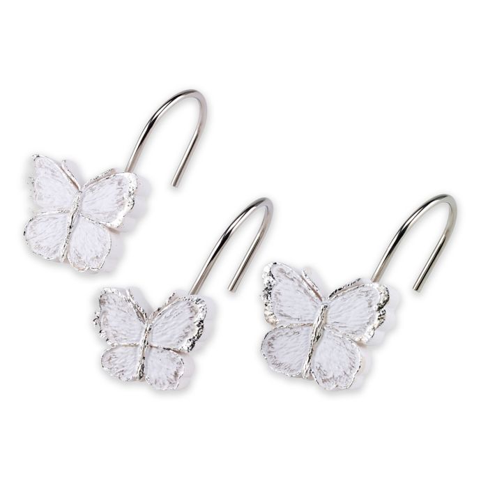 Avanti Yara Shower Curtain Hooks Set Of 12 Bed Bath Beyond