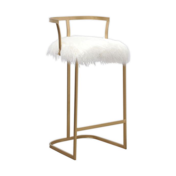 White And Gold Bar Stools Propercase