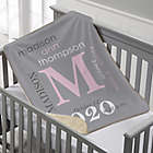 Alternate image 0 for All About Baby Boy Personalized 30-Inch x 40-Inch Sherpa Baby Blanket Collection