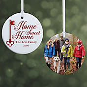 Home Sweet Home Personalized Ornament- 2.85&quot; Glossy - 2 Sided